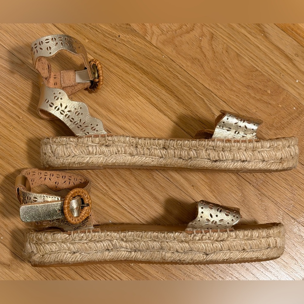 Soludos x Anthropologie Cadiz Espadrille Sandals size 6.5 - Picture 10 of 11